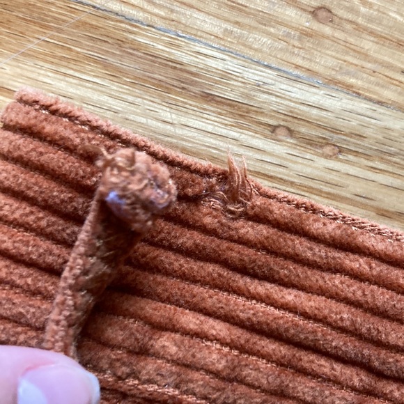 Treasure and bond orange cord mini skirt. - Picture 3 of 3